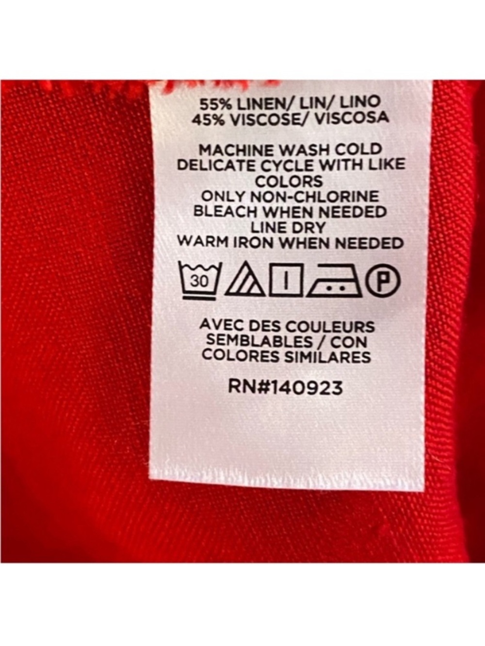 LOFT Red Button-Front Tank Mini Dress - Picture 5 of 5